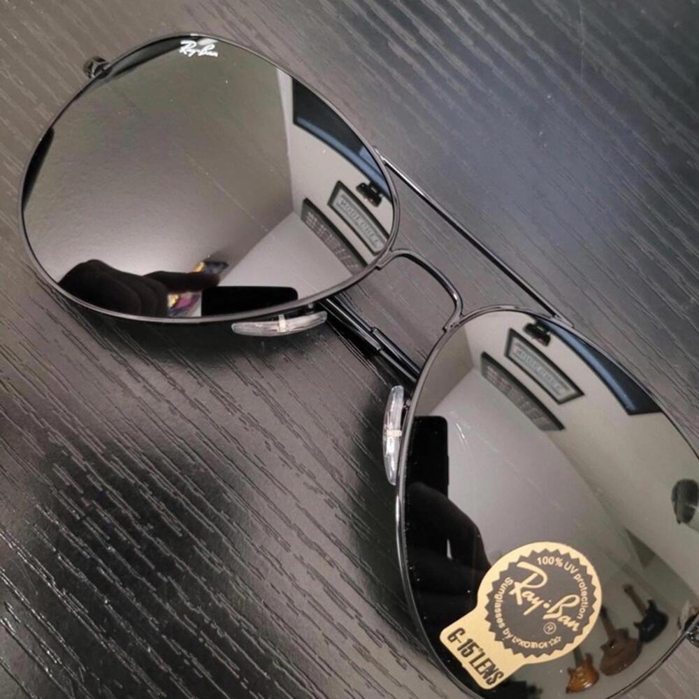 💁🏽‍♂️ Ray-Ban Aviator 58mm RB3025 Sunglasses with Black Lenses